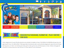 Tablet Screenshot of funworldplaycentre.com